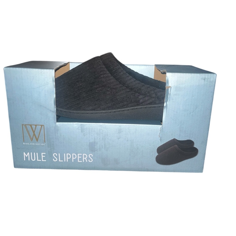 Wayland Square Black Mule Slippers- size 8/9